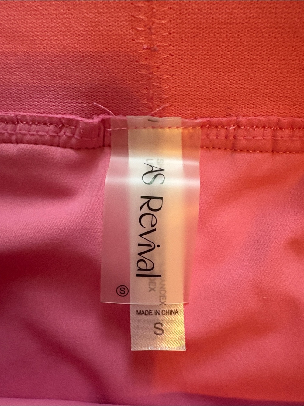 As Revival Women's Pink Pleated Mini Skirt w/ Built-in Shorts - Picture 3 of 3